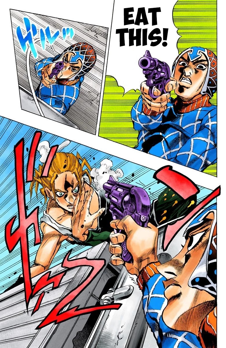 JoJo's Bizarre Adventure Part 5 - Vento Aureo (Official Colored) Chapter 25 page 19 - Chapter 25: Sex Pistols Appear! Part 3