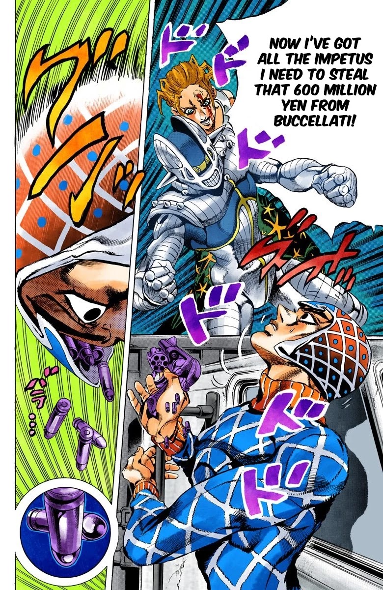 JoJo's Bizarre Adventure Part 5 - Vento Aureo (Official Colored) Chapter 26 page 13 - Chapter 26: Sex Pistols Appear! Part 4