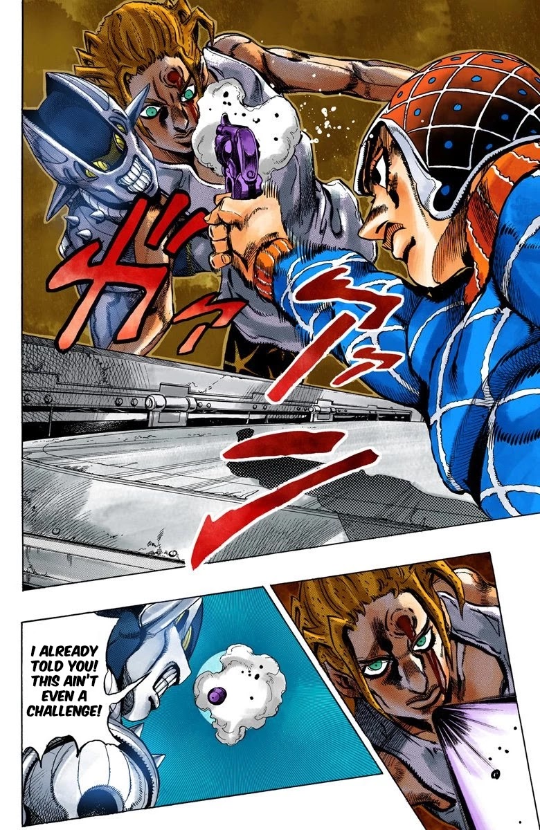 JoJo's Bizarre Adventure Part 5 - Vento Aureo (Official Colored) Chapter 26 page 15 - Chapter 26: Sex Pistols Appear! Part 4