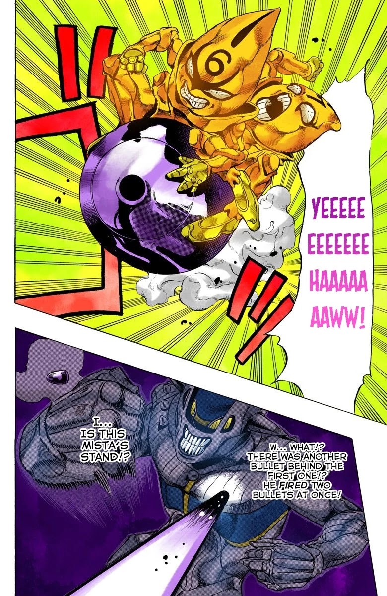 JoJo's Bizarre Adventure Part 5 - Vento Aureo (Official Colored) Chapter 26 page 17 - Chapter 26: Sex Pistols Appear! Part 4
