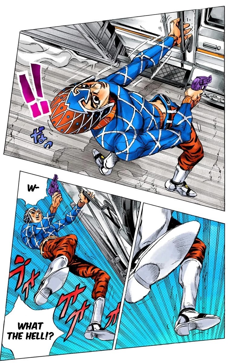 JoJo's Bizarre Adventure Part 5 - Vento Aureo (Official Colored) Chapter 26 page 8 - Chapter 26: Sex Pistols Appear! Part 4