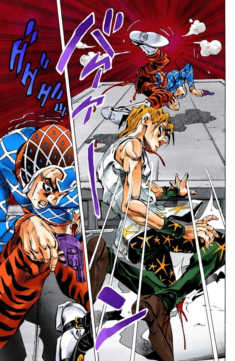 JoJo's Bizarre Adventure Part 5 - Vento Aureo (Official Colored) Chapter 27 page 18 - Chapter 27: Sex Pistols Appear! Part 5