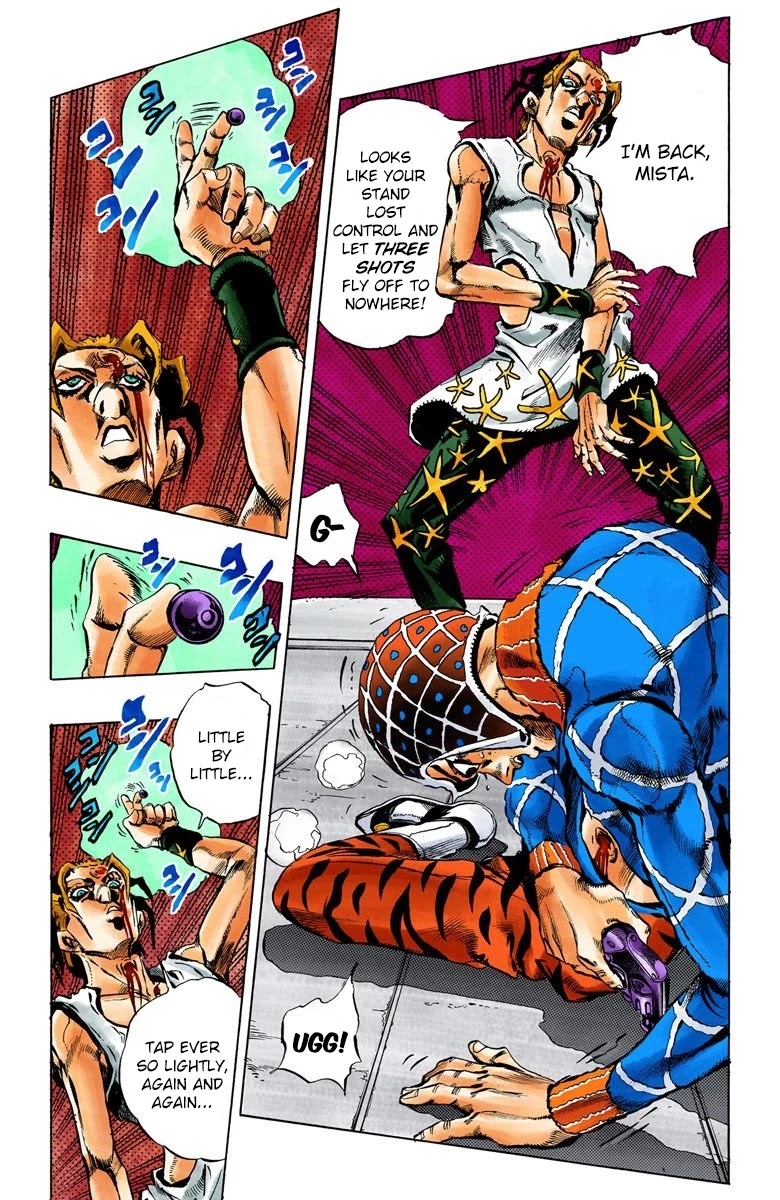 JoJo's Bizarre Adventure Part 5 - Vento Aureo (Official Colored) Chapter 27 page 19 - Chapter 27: Sex Pistols Appear! Part 5