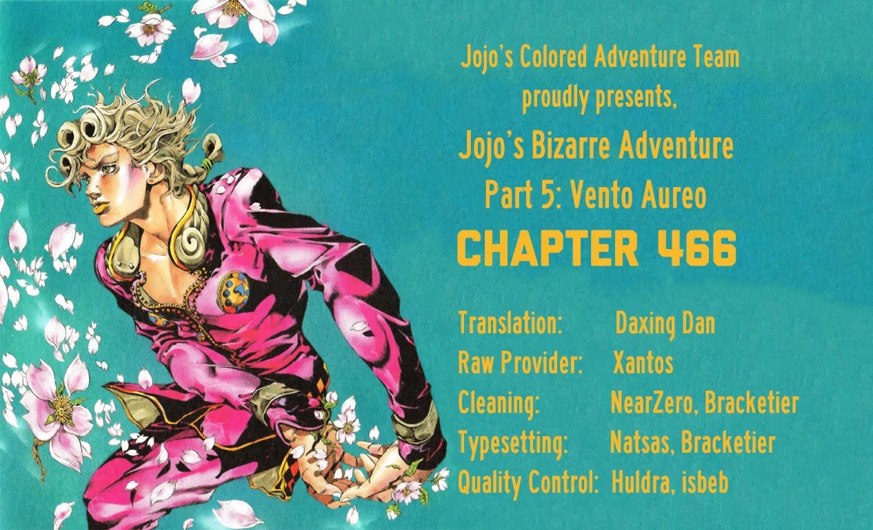 JoJo's Bizarre Adventure Part 5 - Vento Aureo (Official Colored) Chapter 27 page 21 - Chapter 27: Sex Pistols Appear! Part 5