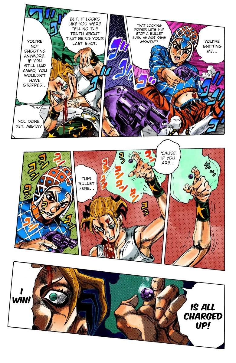 JoJo's Bizarre Adventure Part 5 - Vento Aureo (Official Colored) Chapter 28 page 12 - Chapter 28: Sex Pistols Appear! Part 6