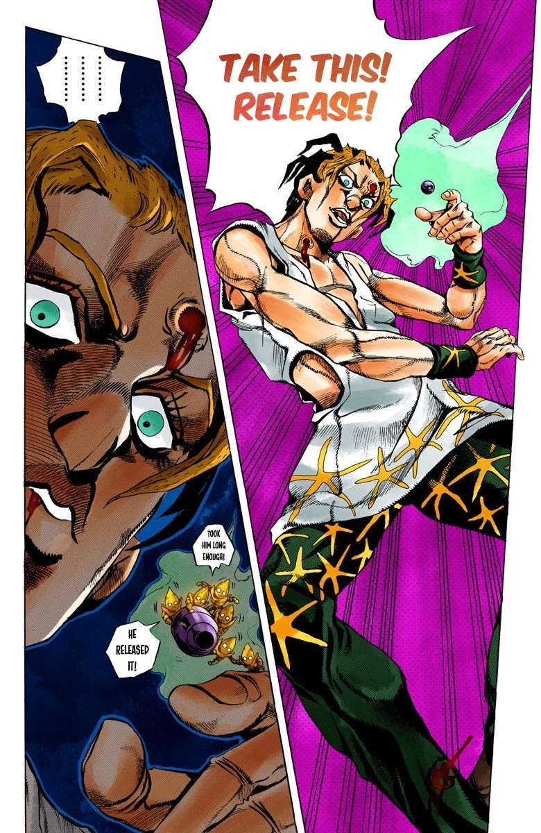 JoJo's Bizarre Adventure Part 5 - Vento Aureo (Official Colored) Chapter 28 page 13 - Chapter 28: Sex Pistols Appear! Part 6