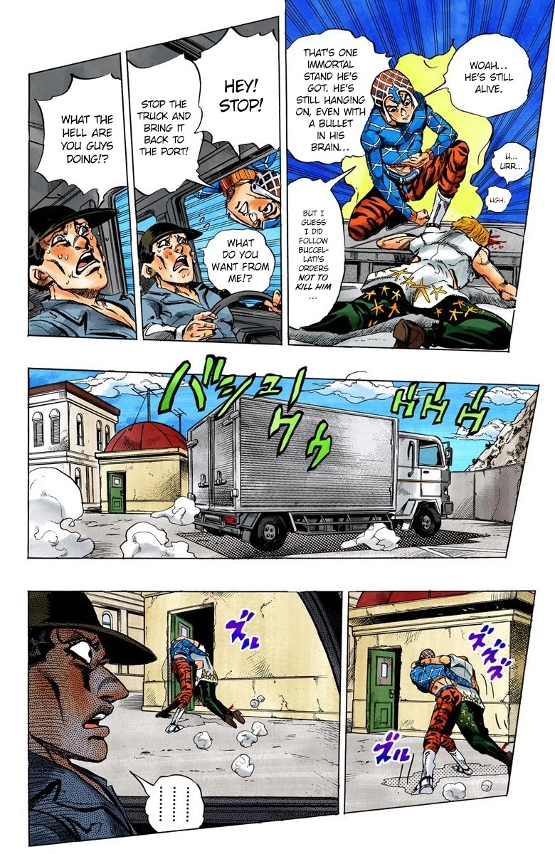 JoJo's Bizarre Adventure Part 5 - Vento Aureo (Official Colored) Chapter 28 page 21 - Chapter 28: Sex Pistols Appear! Part 6