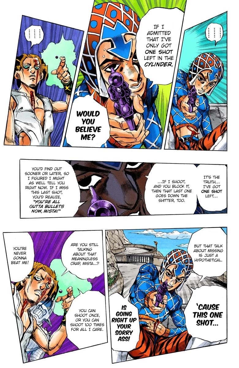JoJo's Bizarre Adventure Part 5 - Vento Aureo (Official Colored) Chapter 28 page 6 - Chapter 28: Sex Pistols Appear! Part 6