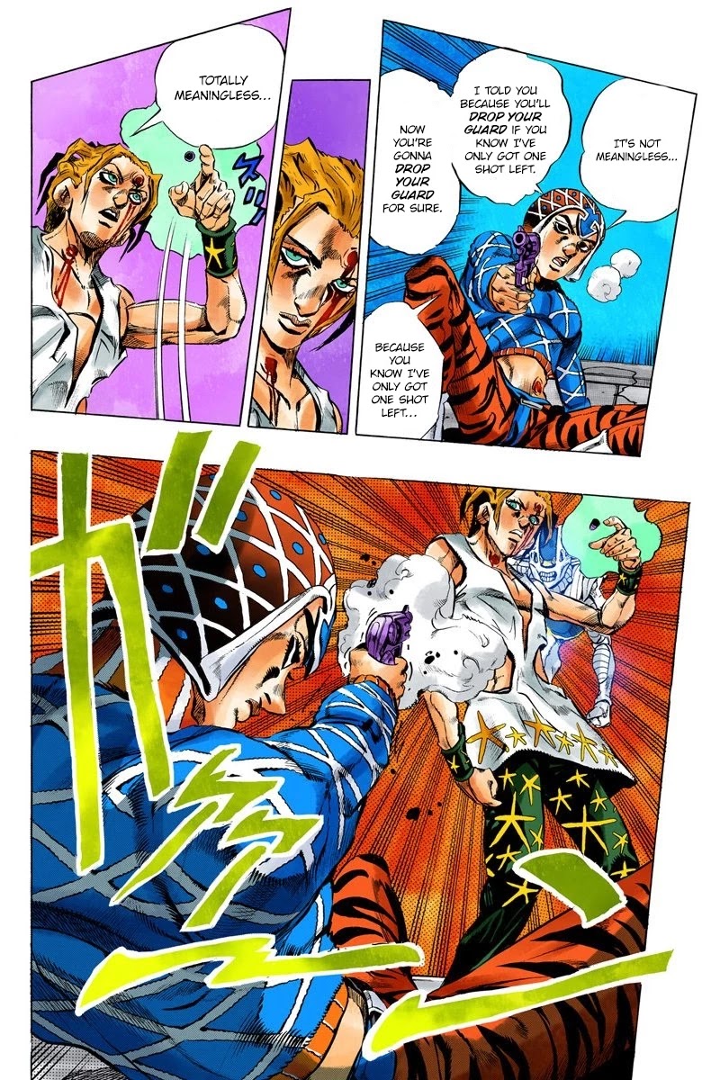 JoJo's Bizarre Adventure Part 5 - Vento Aureo (Official Colored) Chapter 28 page 7 - Chapter 28: Sex Pistols Appear! Part 6