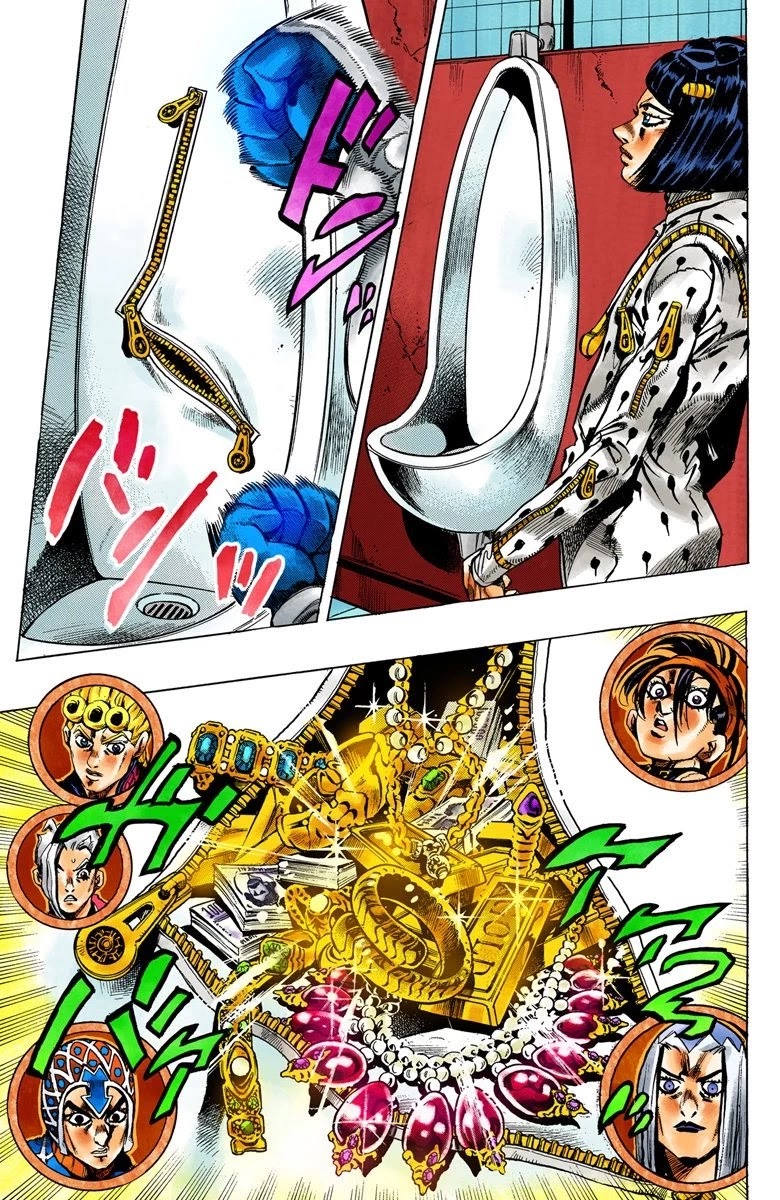 JoJo's Bizarre Adventure Part 5 - Vento Aureo (Official Colored) Chapter 29 page 14 - Chapter 29: The Hidden 600-Million Yen Stash