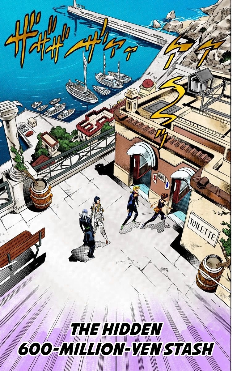 JoJo's Bizarre Adventure Part 5 - Vento Aureo (Official Colored) Chapter 29 page 2 - Chapter 29: The Hidden 600-Million Yen Stash
