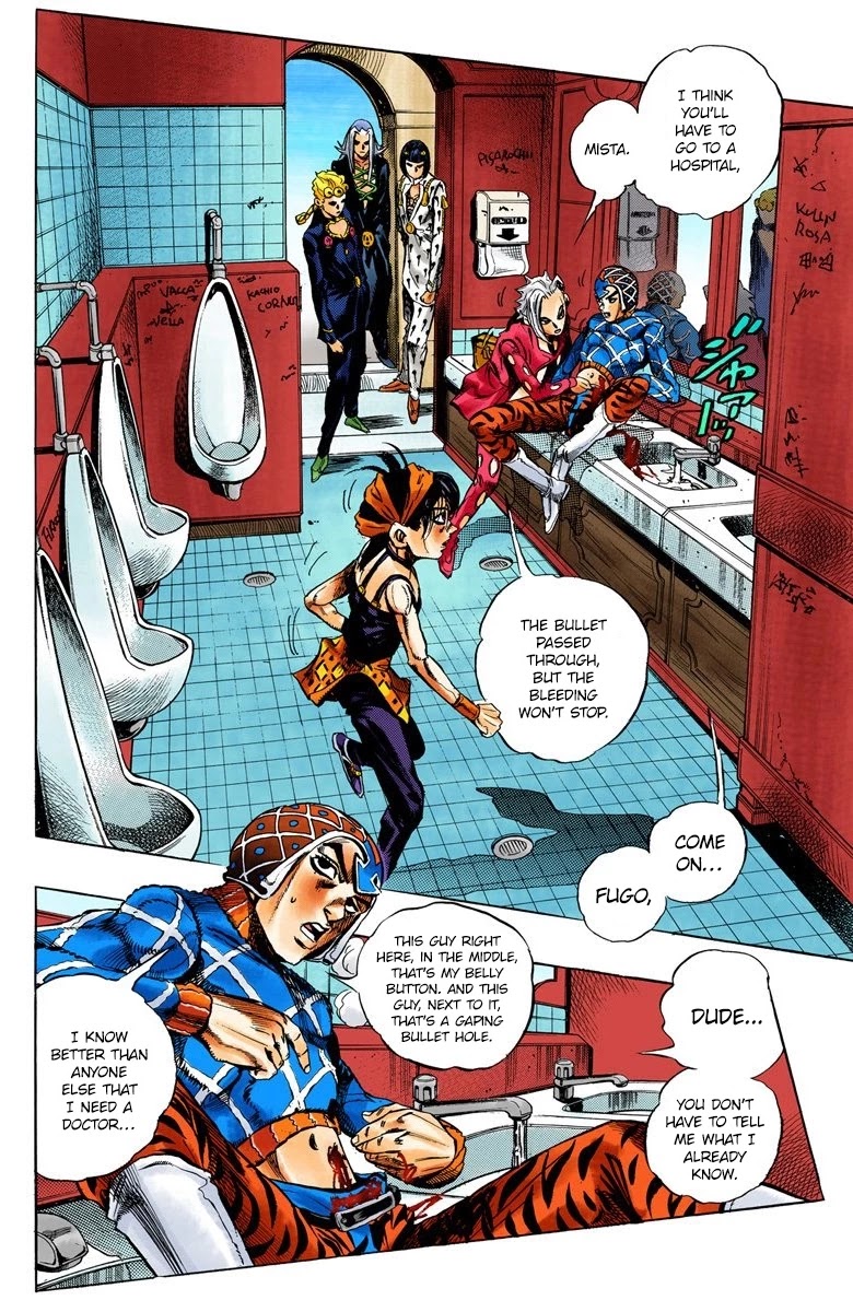 JoJo's Bizarre Adventure Part 5 - Vento Aureo (Official Colored) Chapter 29 page 3 - Chapter 29: The Hidden 600-Million Yen Stash
