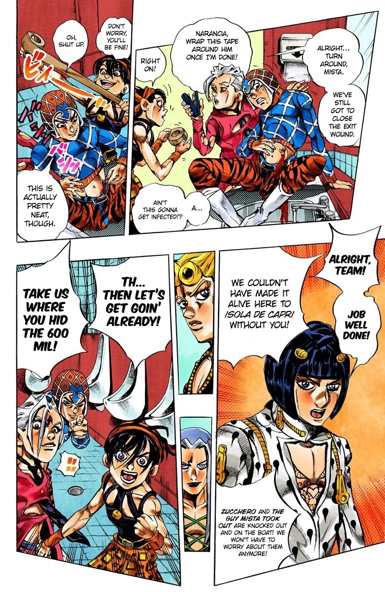 JoJo's Bizarre Adventure Part 5 - Vento Aureo (Official Colored) Chapter 29 page 5 - Chapter 29: The Hidden 600-Million Yen Stash