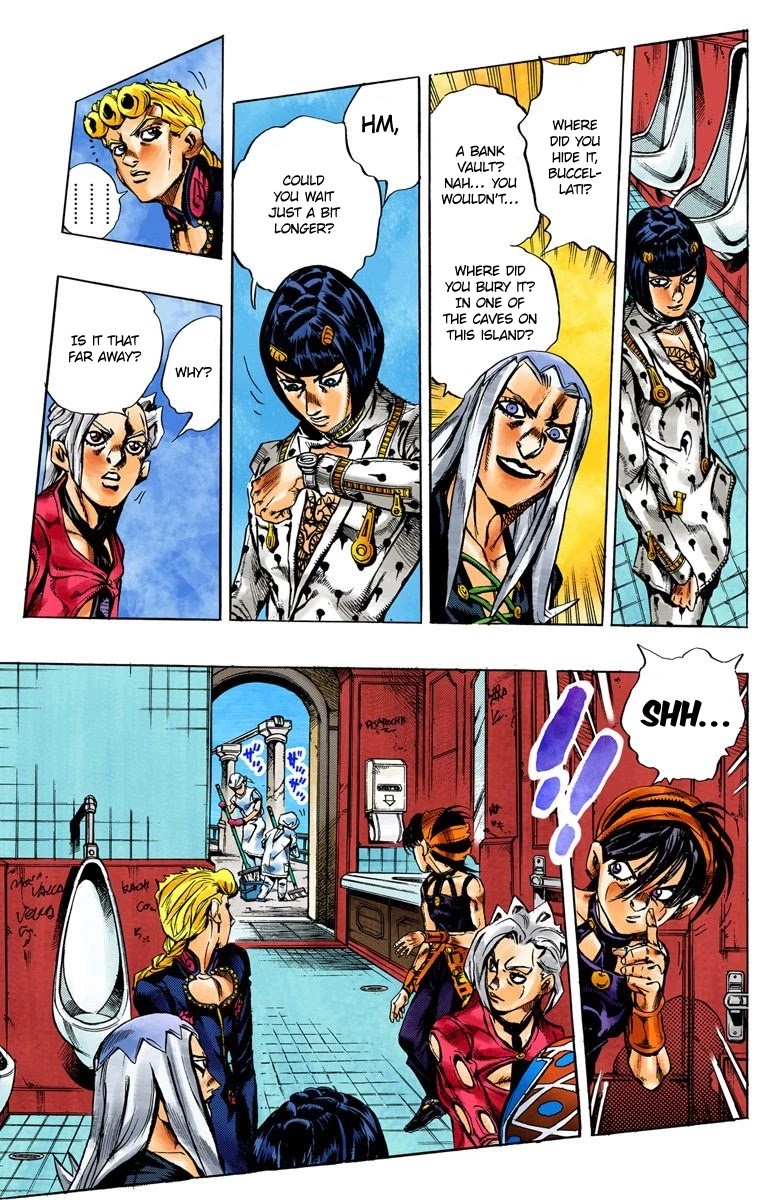 JoJo's Bizarre Adventure Part 5 - Vento Aureo (Official Colored) Chapter 29 page 6 - Chapter 29: The Hidden 600-Million Yen Stash
