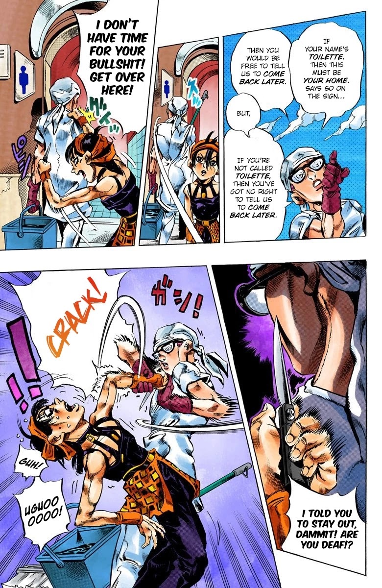 JoJo's Bizarre Adventure Part 5 - Vento Aureo (Official Colored) Chapter 29 page 8 - Chapter 29: The Hidden 600-Million Yen Stash