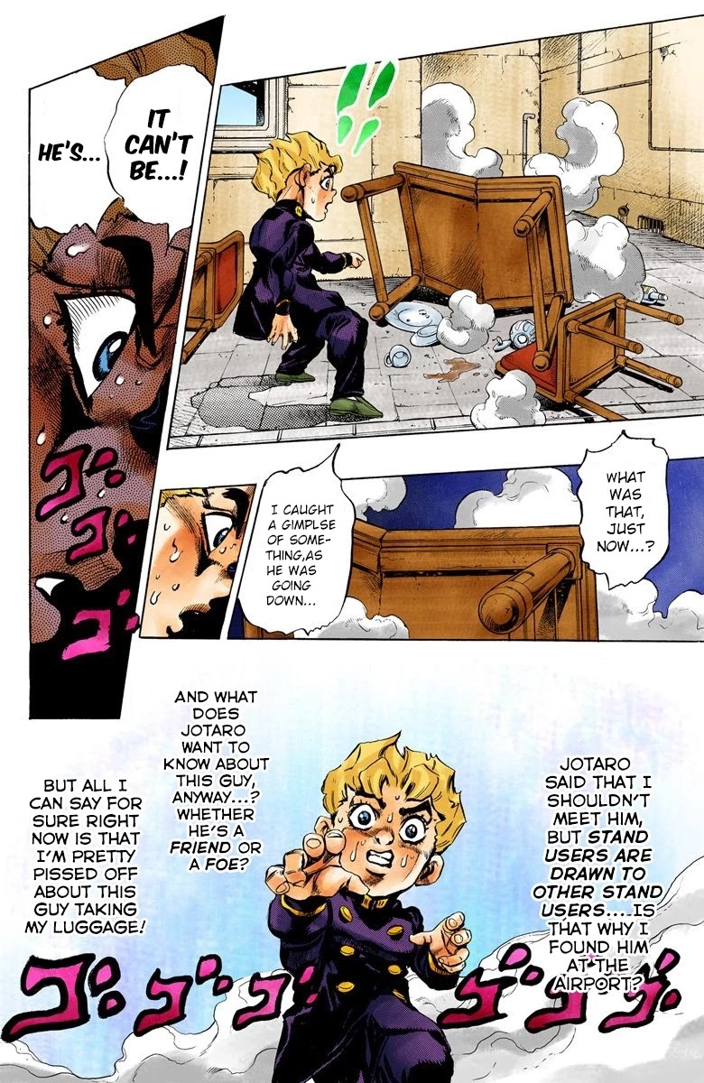 JoJo's Bizarre Adventure Part 5 - Vento Aureo (Official Colored) Chapter 3 page 12 - Chapter 3: Gold Experience Part 3