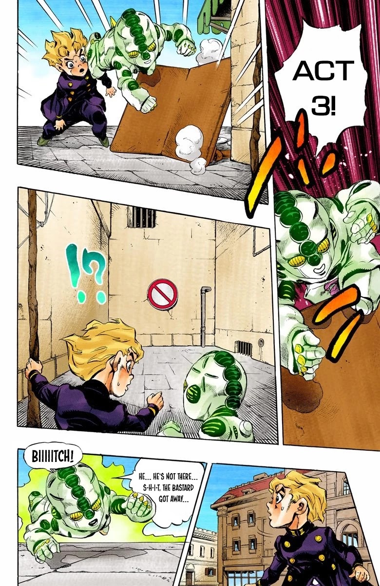 JoJo's Bizarre Adventure Part 5 - Vento Aureo (Official Colored) Chapter 3 page 14 - Chapter 3: Gold Experience Part 3