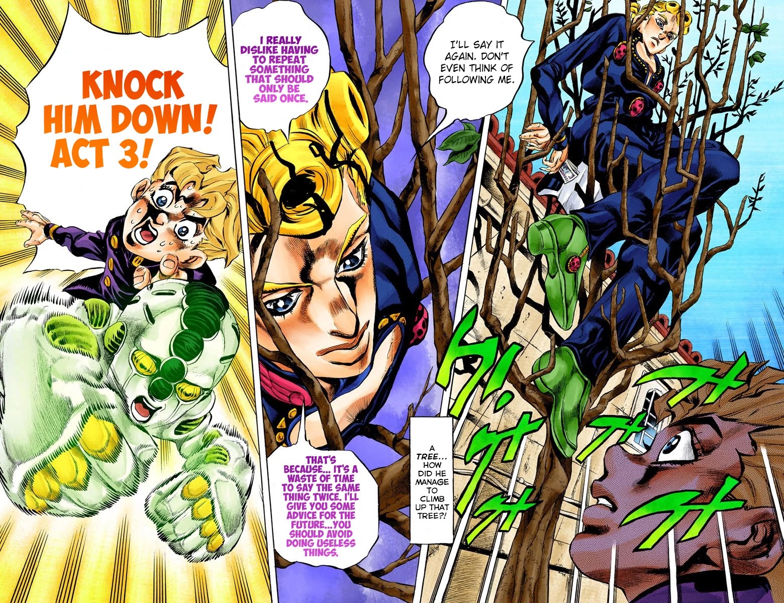 JoJo's Bizarre Adventure Part 5 - Vento Aureo (Official Colored) Chapter 3 page 16 - Chapter 3: Gold Experience Part 3