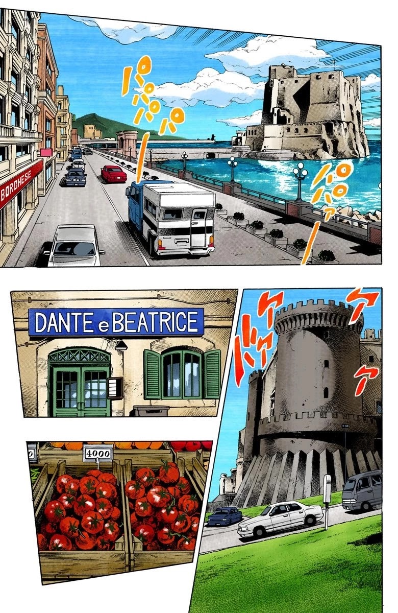 JoJo's Bizarre Adventure Part 5 - Vento Aureo (Official Colored) Chapter 3 page 4 - Chapter 3: Gold Experience Part 3