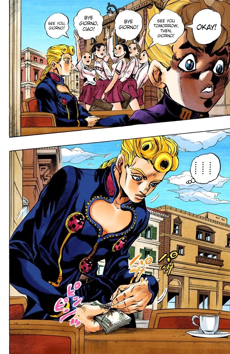 JoJo's Bizarre Adventure Part 5 - Vento Aureo (Official Colored) Chapter 3 page 7 - Chapter 3: Gold Experience Part 3