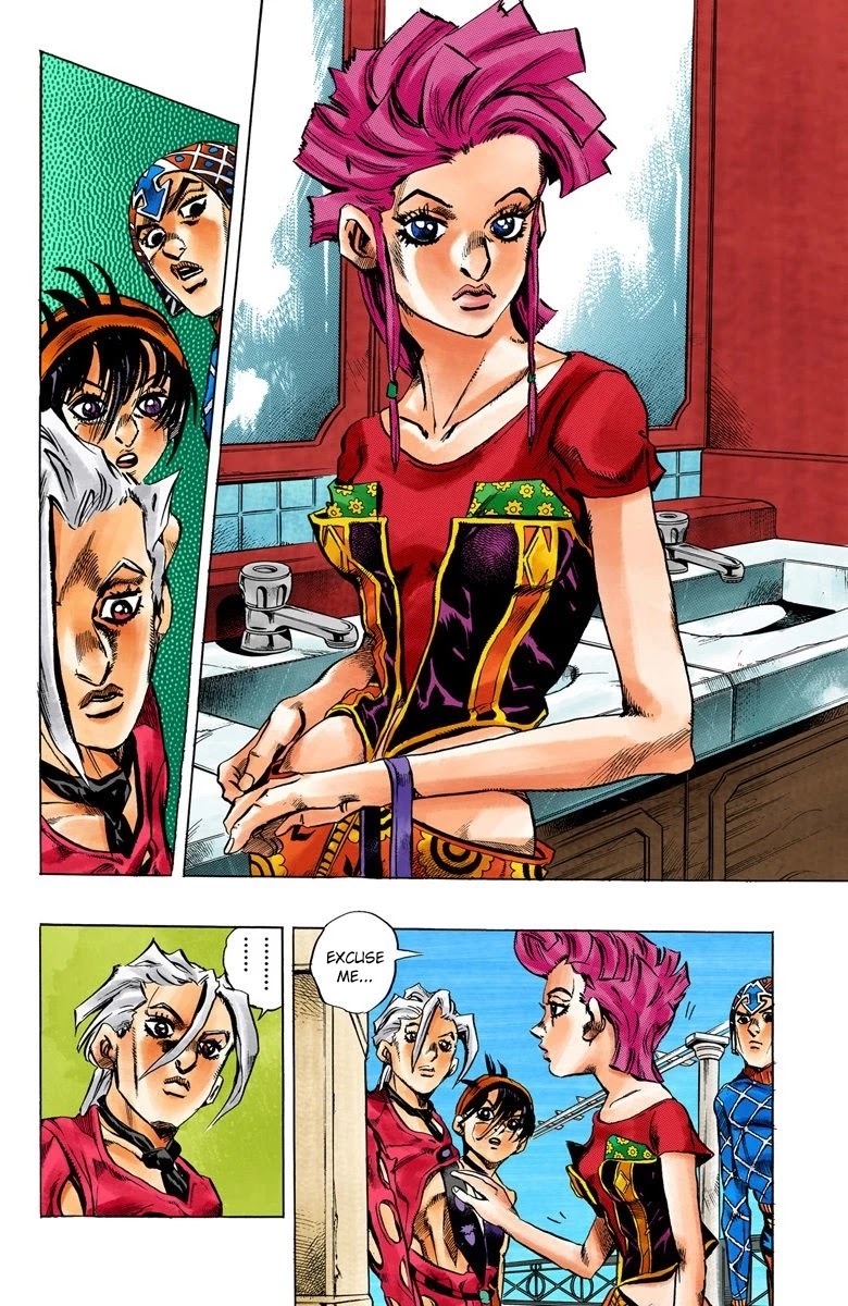 JoJo's Bizarre Adventure Part 5 - Vento Aureo (Official Colored) Chapter 30 page 13 - Chapter 30: Capo Buccellati; First Orders from the Boss