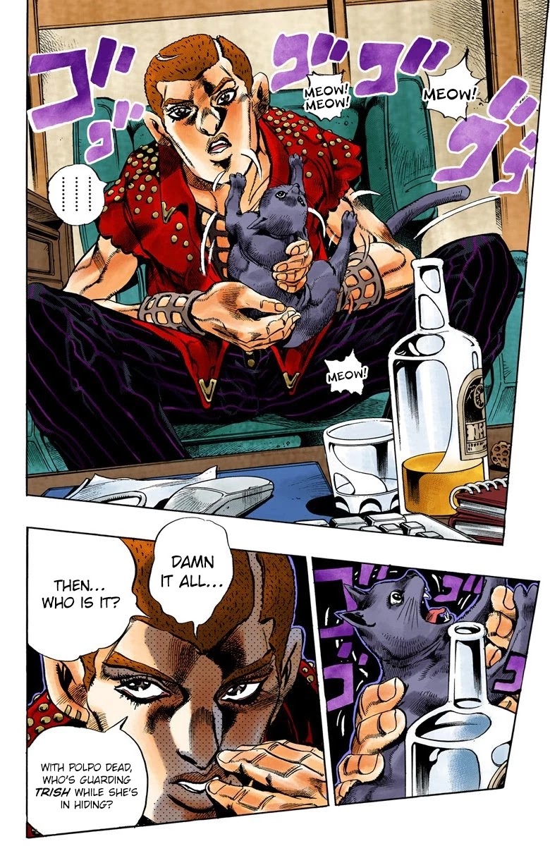 JoJo's Bizarre Adventure Part 5 - Vento Aureo (Official Colored) Chapter 30 page 19 - Chapter 30: Capo Buccellati; First Orders from the Boss