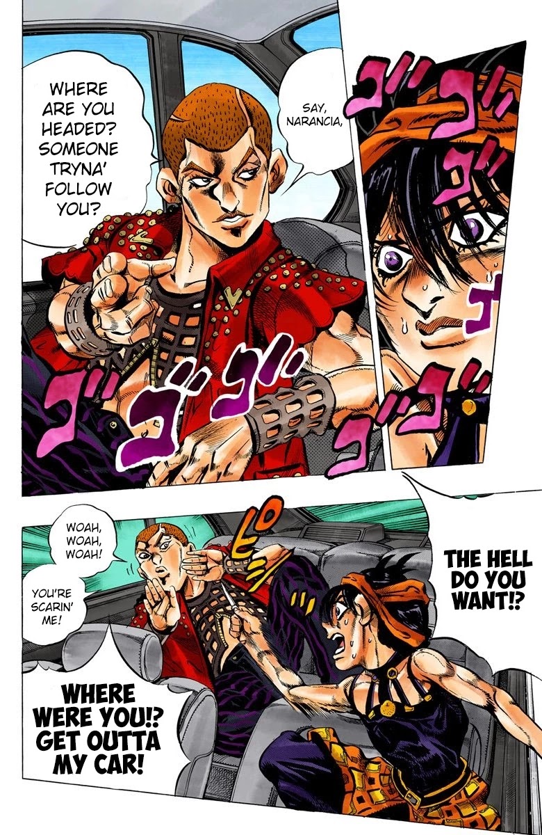 JoJo's Bizarre Adventure Part 5 - Vento Aureo (Official Colored) Chapter 31 page 11 - Chapter 31: Narancia's Aerosmith Part 1