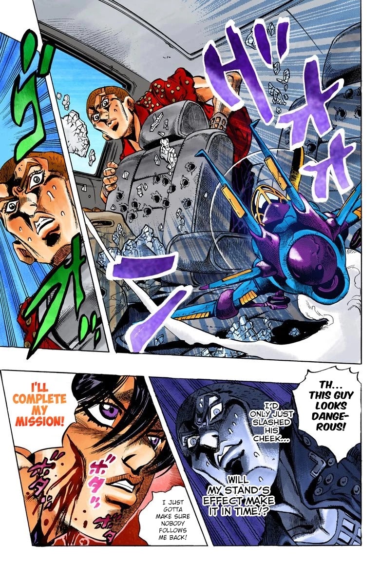 JoJo's Bizarre Adventure Part 5 - Vento Aureo (Official Colored) Chapter 31 page 20 - Chapter 31: Narancia's Aerosmith Part 1
