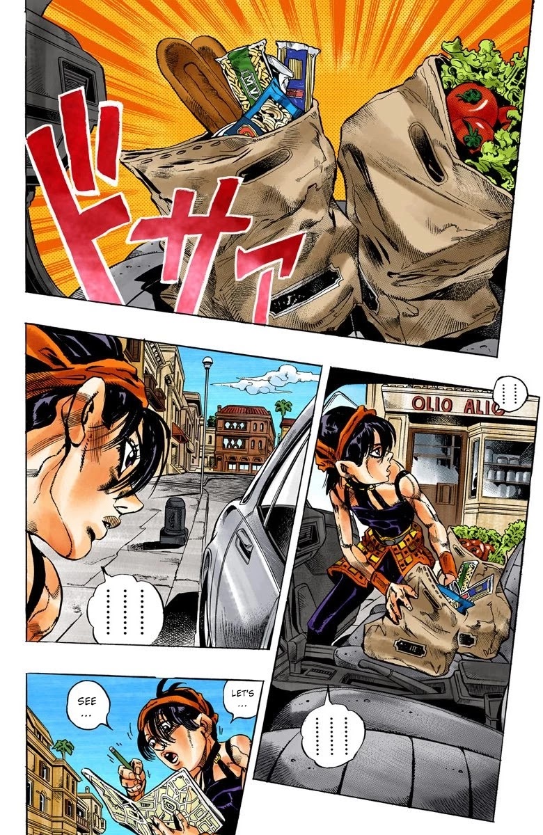 JoJo's Bizarre Adventure Part 5 - Vento Aureo (Official Colored) Chapter 31 page 3 - Chapter 31: Narancia's Aerosmith Part 1