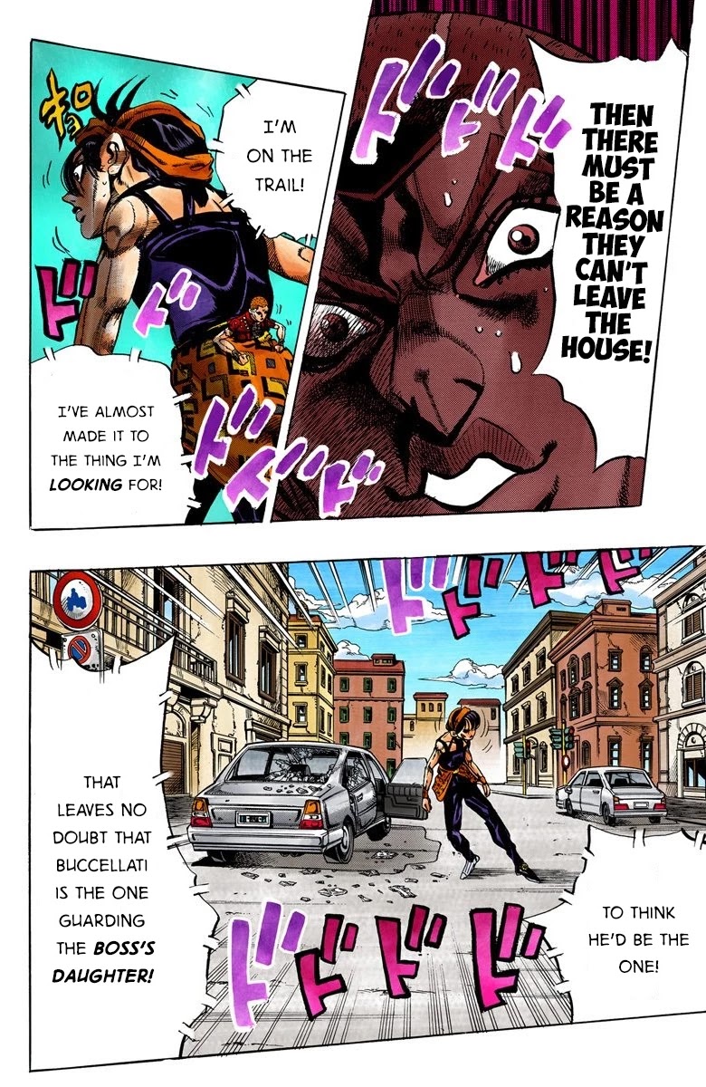 JoJo's Bizarre Adventure Part 5 - Vento Aureo (Official Colored) Chapter 32 page 12 - Chapter 32: Narancia's Aerosmith Part 2
