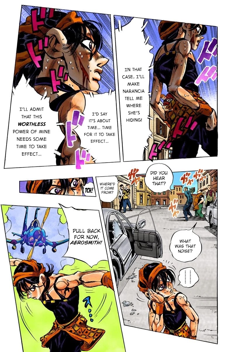 JoJo's Bizarre Adventure Part 5 - Vento Aureo (Official Colored) Chapter 32 page 13 - Chapter 32: Narancia's Aerosmith Part 2
