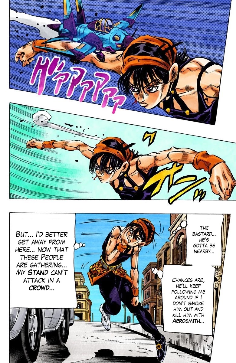 JoJo's Bizarre Adventure Part 5 - Vento Aureo (Official Colored) Chapter 32 page 14 - Chapter 32: Narancia's Aerosmith Part 2