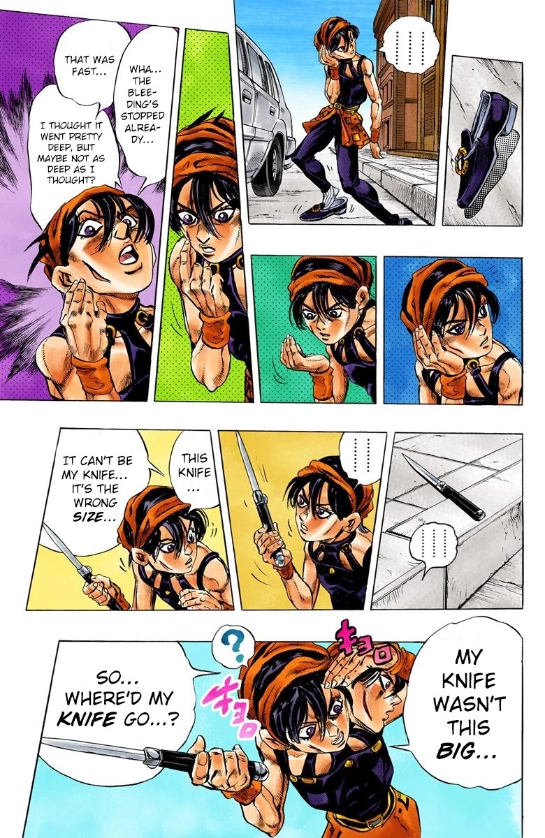 JoJo's Bizarre Adventure Part 5 - Vento Aureo (Official Colored) Chapter 32 page 15 - Chapter 32: Narancia's Aerosmith Part 2