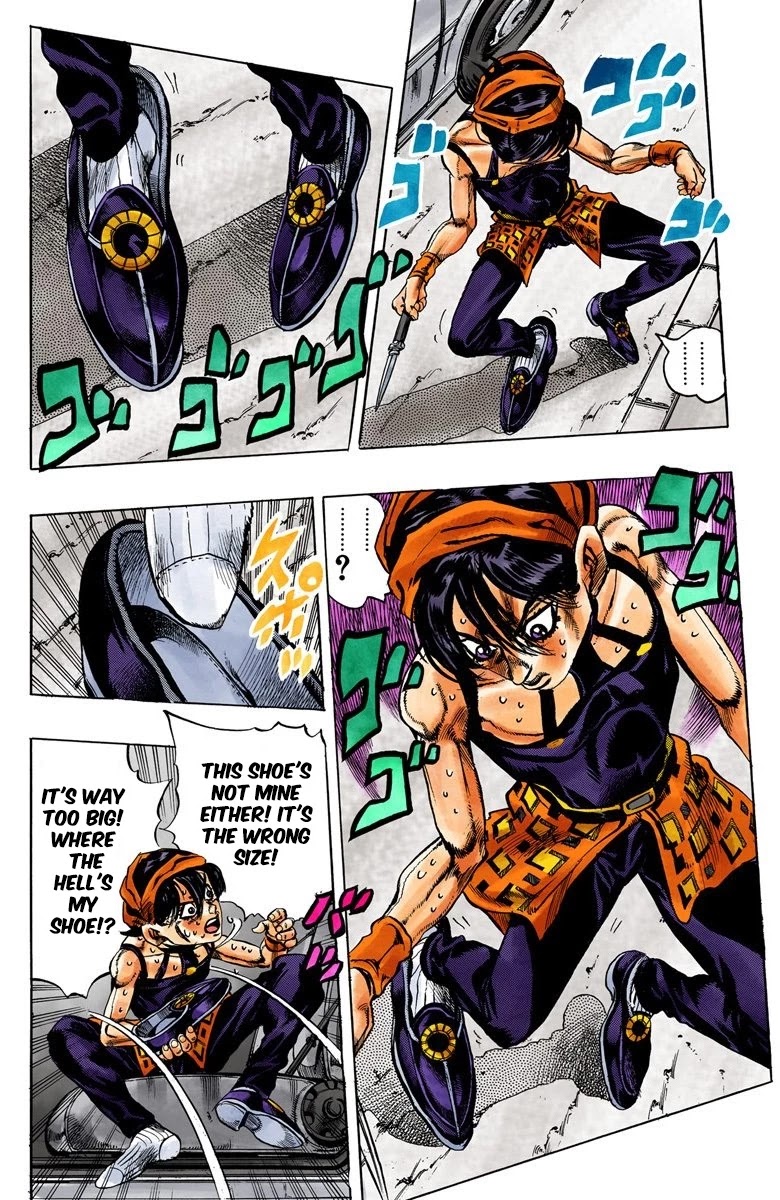 JoJo's Bizarre Adventure Part 5 - Vento Aureo (Official Colored) Chapter 32 page 16 - Chapter 32: Narancia's Aerosmith Part 2