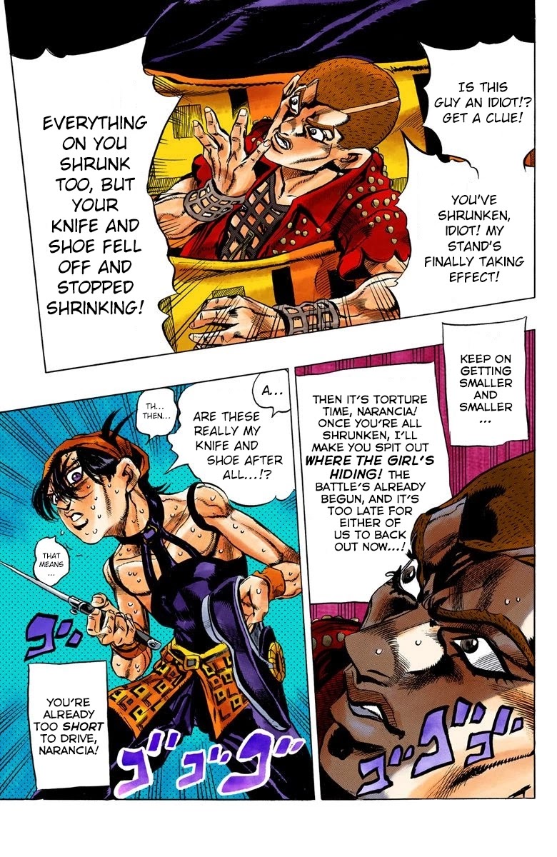 JoJo's Bizarre Adventure Part 5 - Vento Aureo (Official Colored) Chapter 32 page 19 - Chapter 32: Narancia's Aerosmith Part 2
