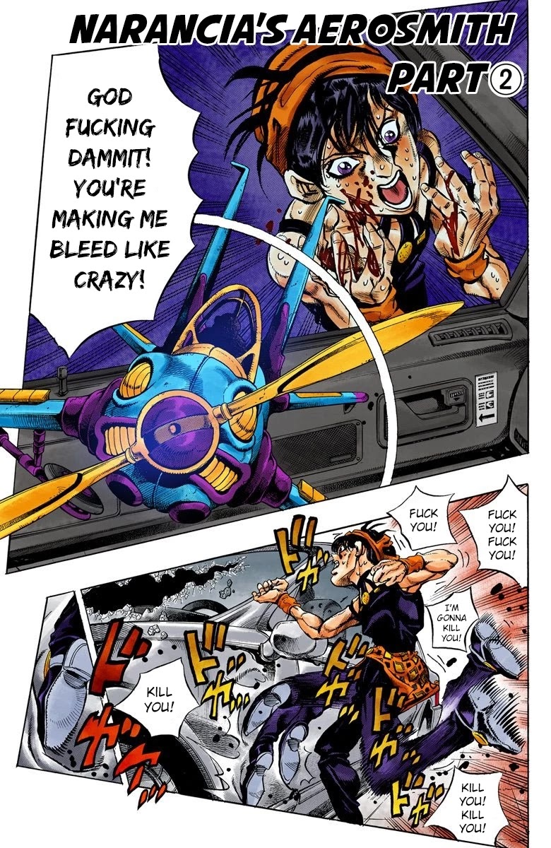 JoJo's Bizarre Adventure Part 5 - Vento Aureo (Official Colored) Chapter 32 page 2 - Chapter 32: Narancia's Aerosmith Part 2