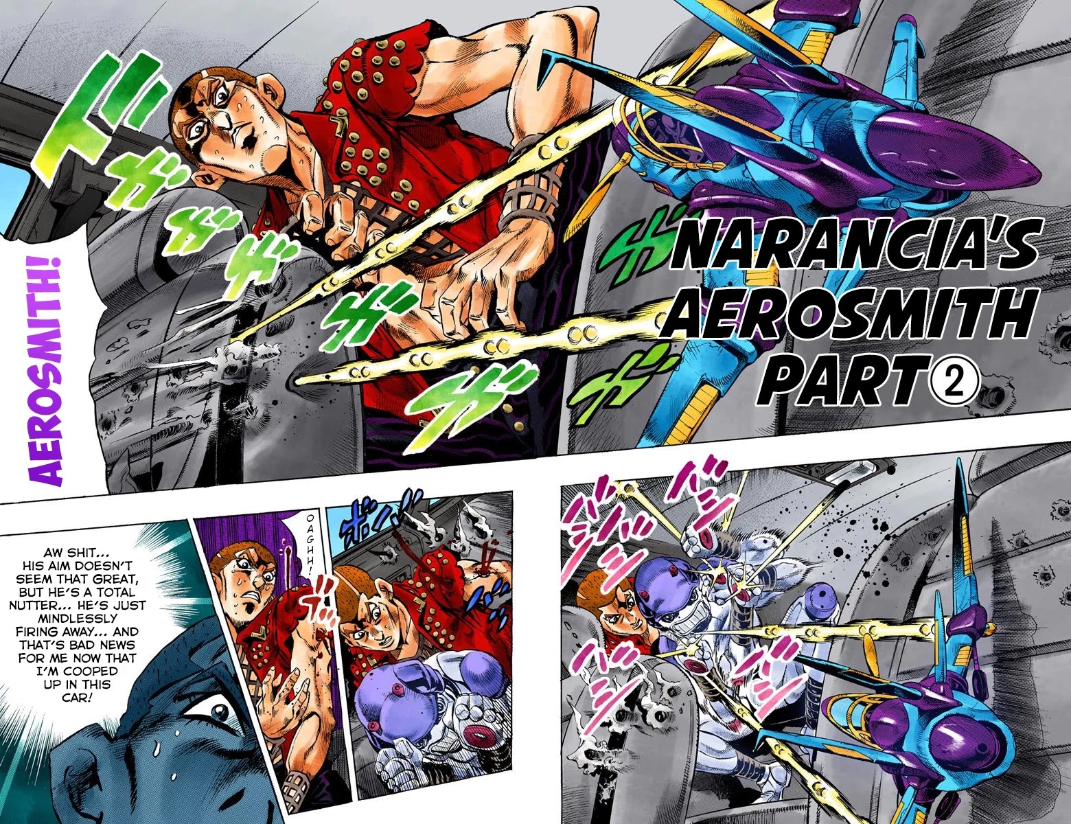 JoJo's Bizarre Adventure Part 5 - Vento Aureo (Official Colored) Chapter 32 page 3 - Chapter 32: Narancia's Aerosmith Part 2