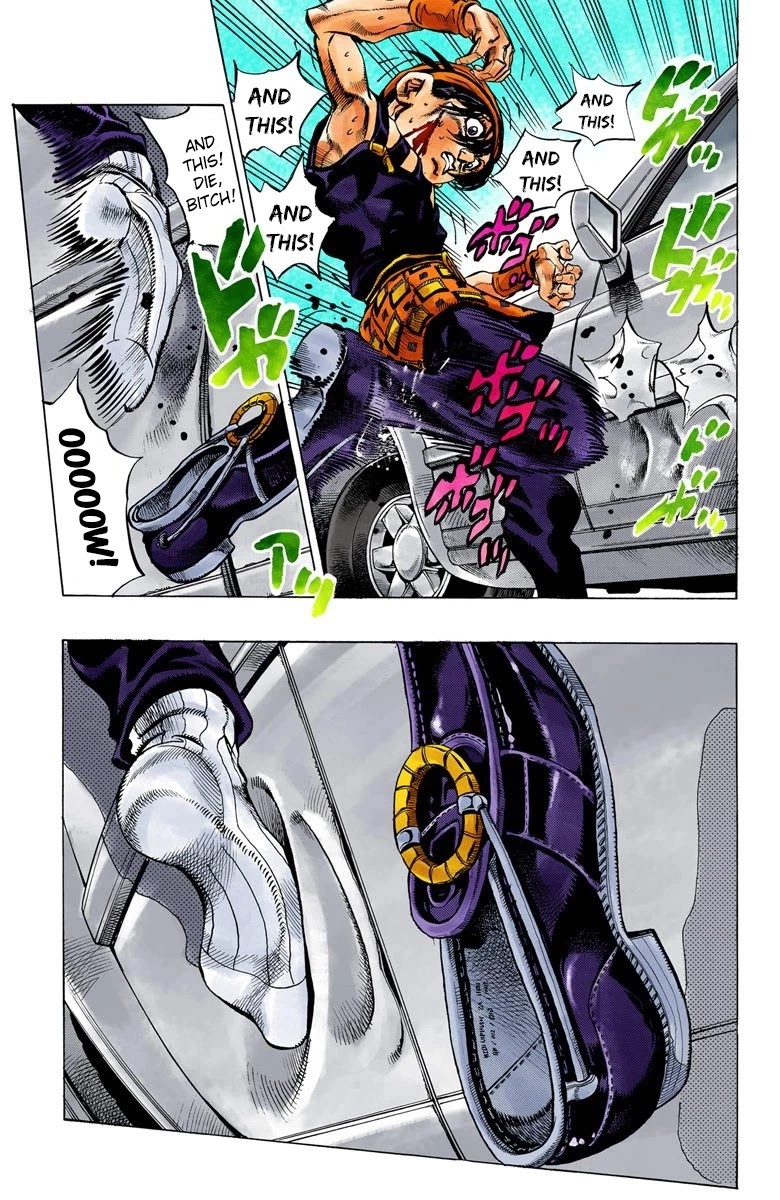 JoJo's Bizarre Adventure Part 5 - Vento Aureo (Official Colored) Chapter 32 page 7 - Chapter 32: Narancia's Aerosmith Part 2