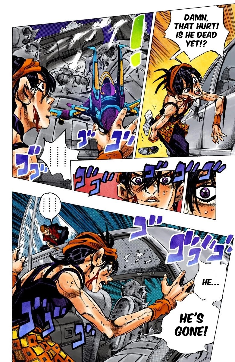 JoJo's Bizarre Adventure Part 5 - Vento Aureo (Official Colored) Chapter 32 page 8 - Chapter 32: Narancia's Aerosmith Part 2