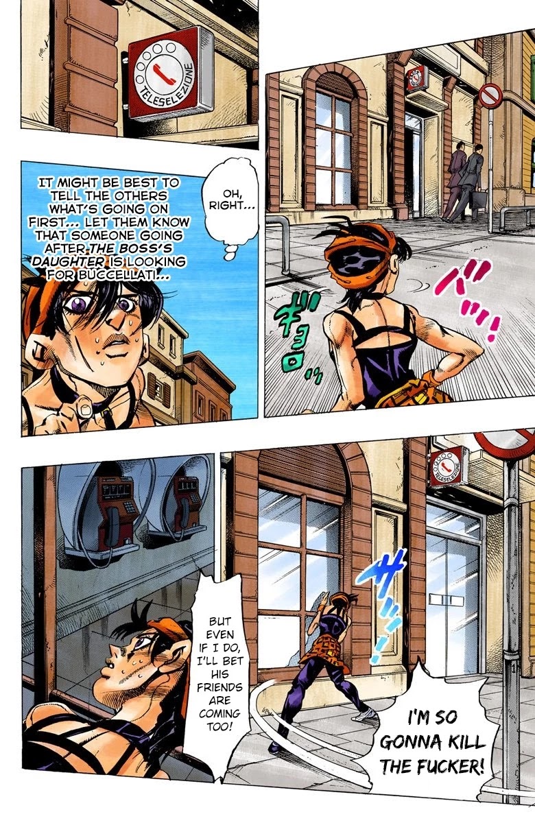 JoJo's Bizarre Adventure Part 5 - Vento Aureo (Official Colored) Chapter 33 page 13 - Chapter 33: Narancia's Aerosmith Part 3
