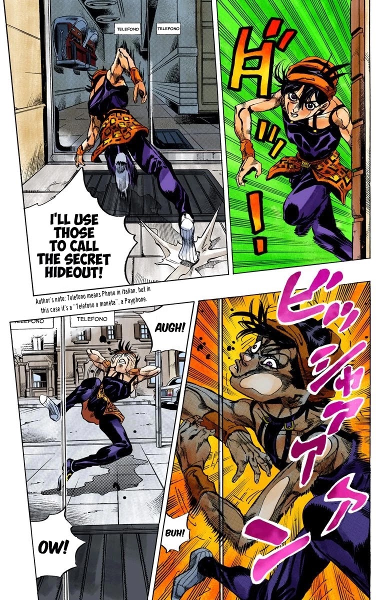 JoJo's Bizarre Adventure Part 5 - Vento Aureo (Official Colored) Chapter 33 page 14 - Chapter 33: Narancia's Aerosmith Part 3