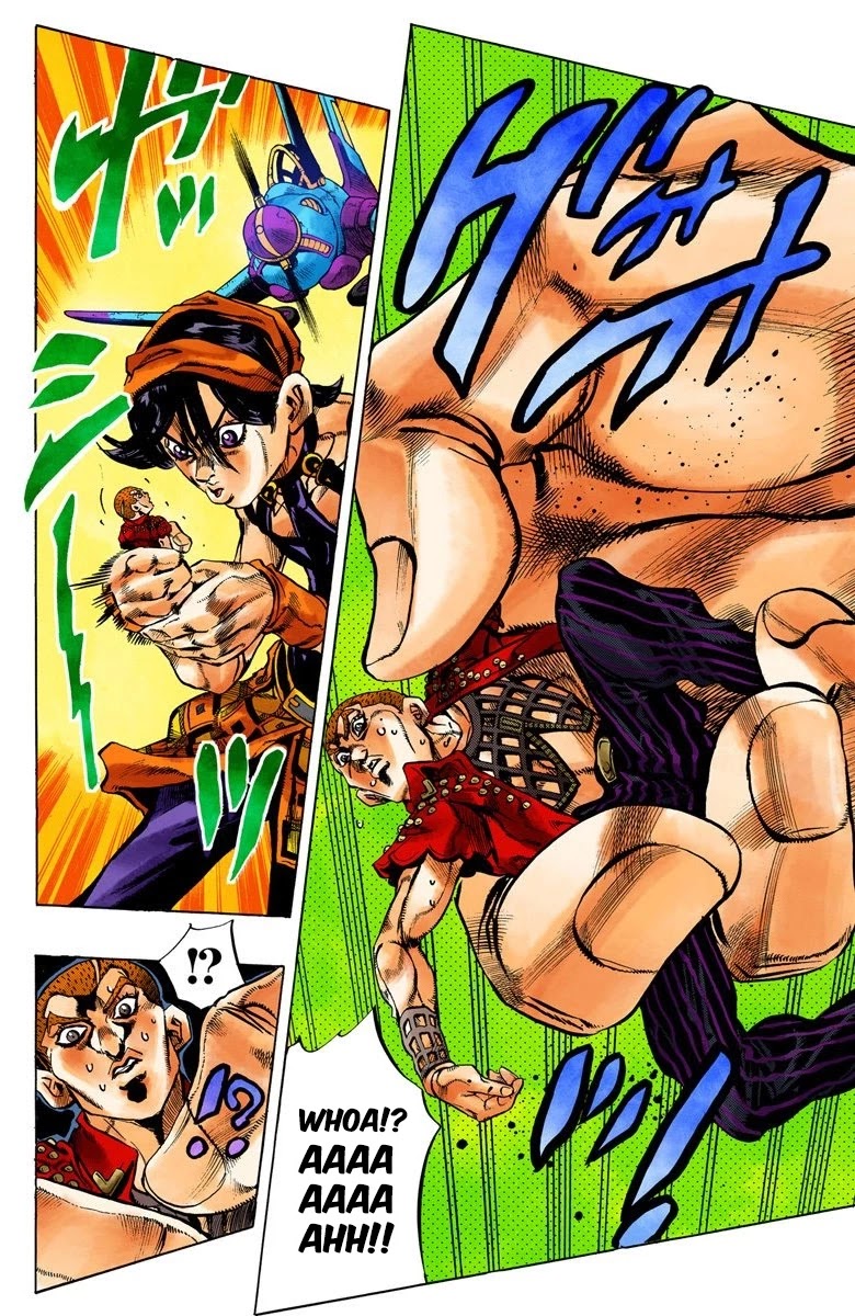 JoJo's Bizarre Adventure Part 5 - Vento Aureo (Official Colored) Chapter 34 page 10 - Chapter 34: Narancia's Aerosmith Part 4