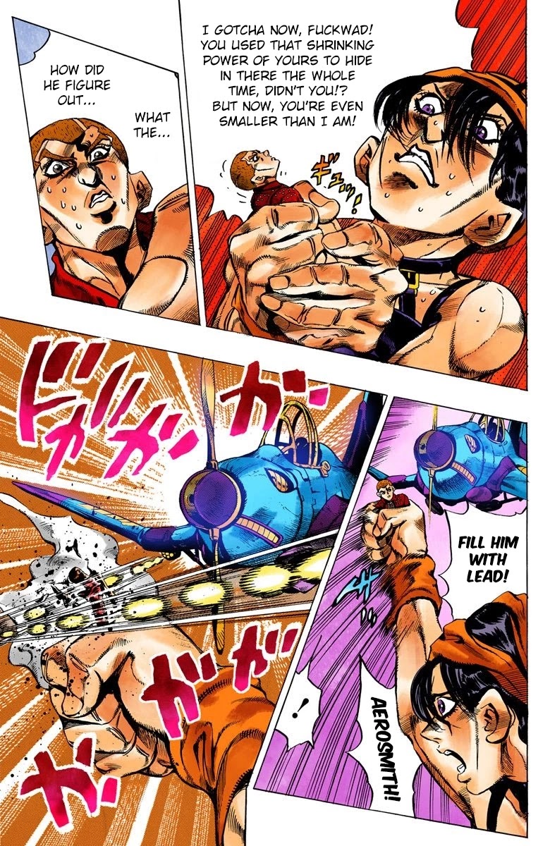 JoJo's Bizarre Adventure Part 5 - Vento Aureo (Official Colored) Chapter 34 page 11 - Chapter 34: Narancia's Aerosmith Part 4