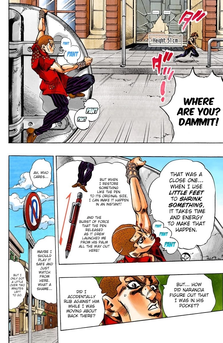 JoJo's Bizarre Adventure Part 5 - Vento Aureo (Official Colored) Chapter 34 page 14 - Chapter 34: Narancia's Aerosmith Part 4