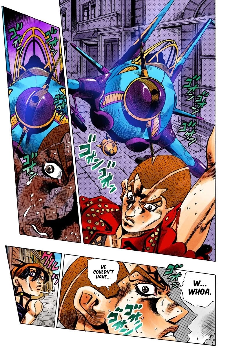 JoJo's Bizarre Adventure Part 5 - Vento Aureo (Official Colored) Chapter 34 page 15 - Chapter 34: Narancia's Aerosmith Part 4