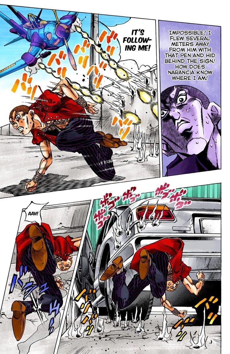 JoJo's Bizarre Adventure Part 5 - Vento Aureo (Official Colored) Chapter 34 page 17 - Chapter 34: Narancia's Aerosmith Part 4