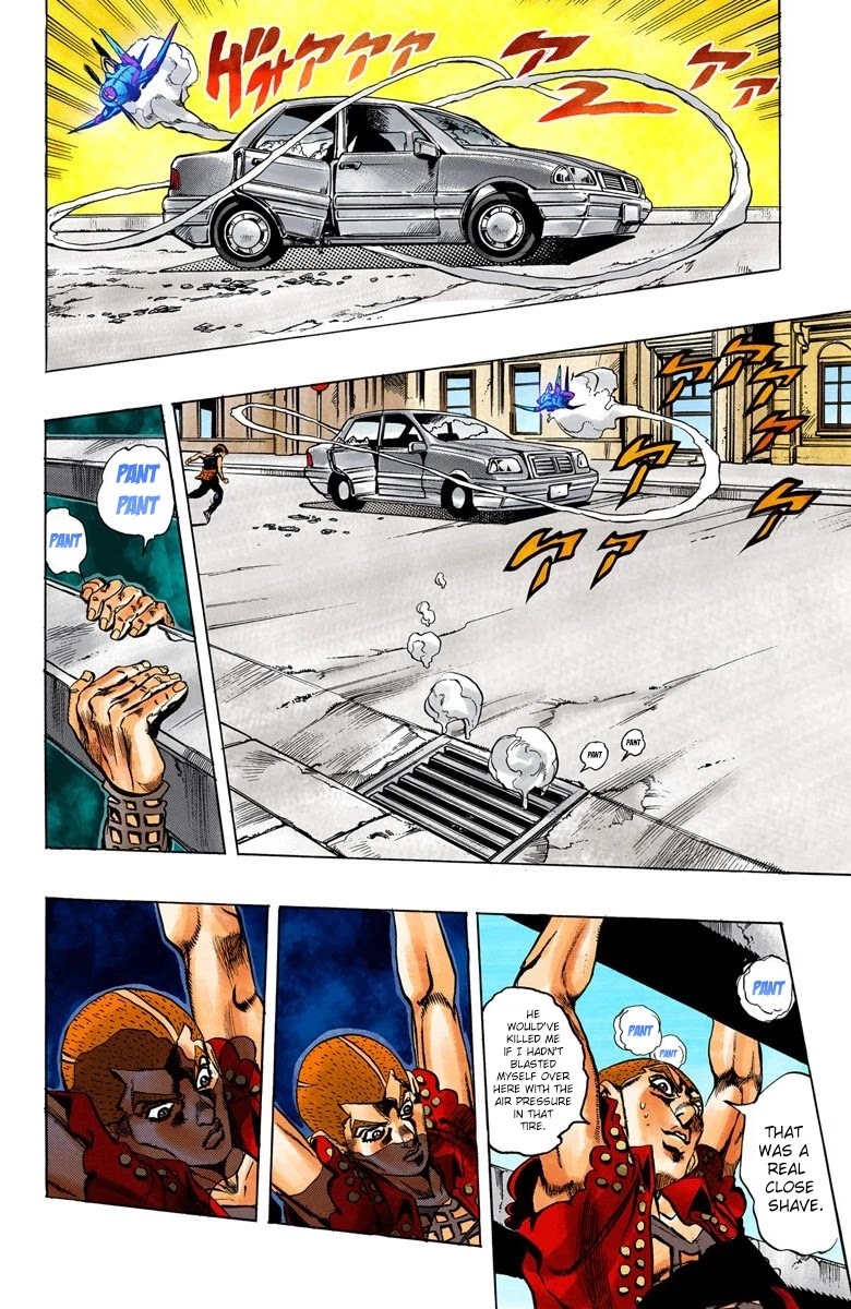 JoJo's Bizarre Adventure Part 5 - Vento Aureo (Official Colored) Chapter 34 page 20 - Chapter 34: Narancia's Aerosmith Part 4
