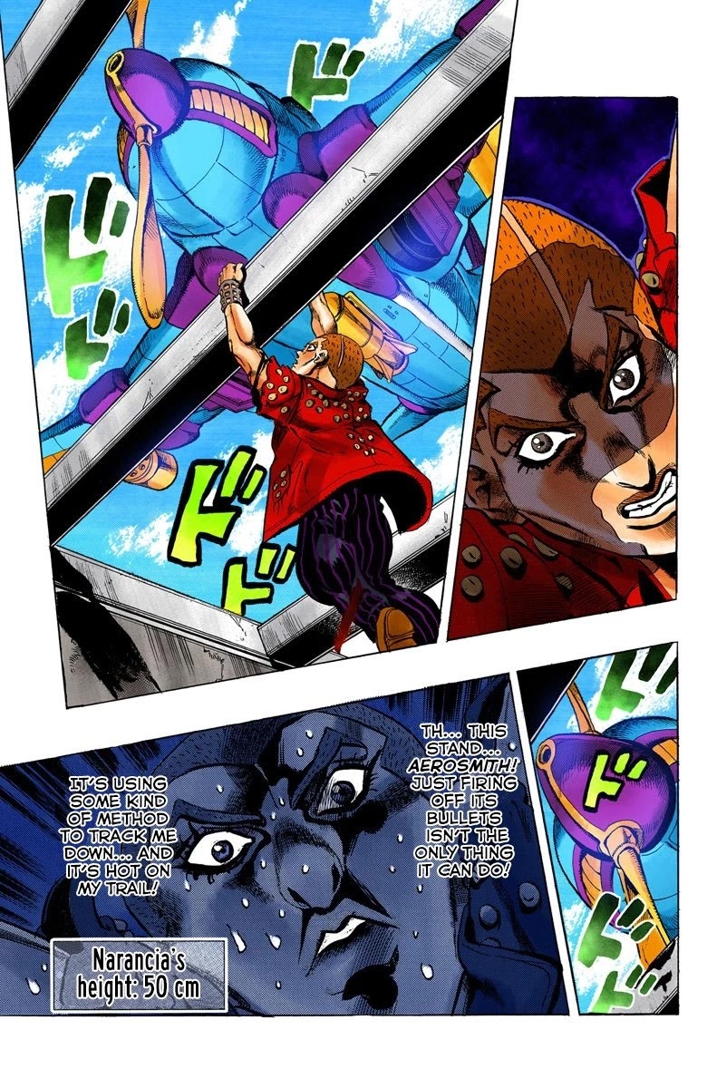 JoJo's Bizarre Adventure Part 5 - Vento Aureo (Official Colored) Chapter 34 page 21 - Chapter 34: Narancia's Aerosmith Part 4