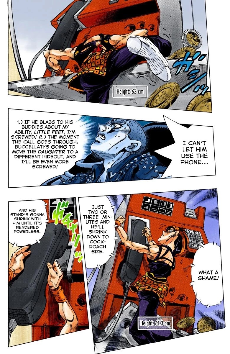 JoJo's Bizarre Adventure Part 5 - Vento Aureo (Official Colored) Chapter 34 page 4 - Chapter 34: Narancia's Aerosmith Part 4