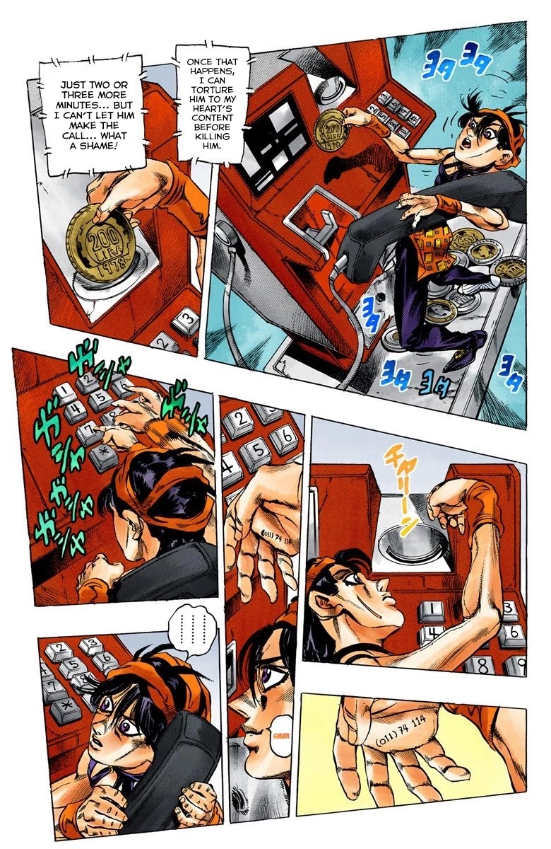 JoJo's Bizarre Adventure Part 5 - Vento Aureo (Official Colored) Chapter 34 page 5 - Chapter 34: Narancia's Aerosmith Part 4